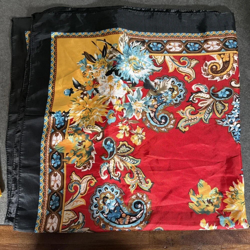 Unbranded Silk Scarf Floral Women’s Wrap